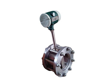 Flange-mounted vortex flowmeter